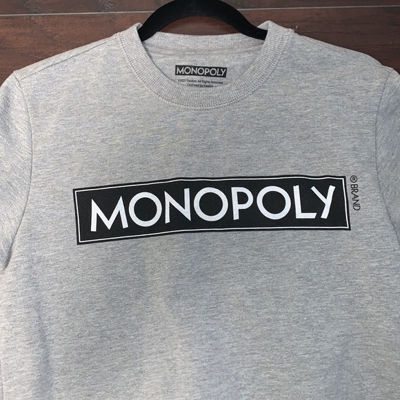Oversized Monopoly Sweatshirt, Lagenlook, sz Extra Small. - Picture 2 of 8